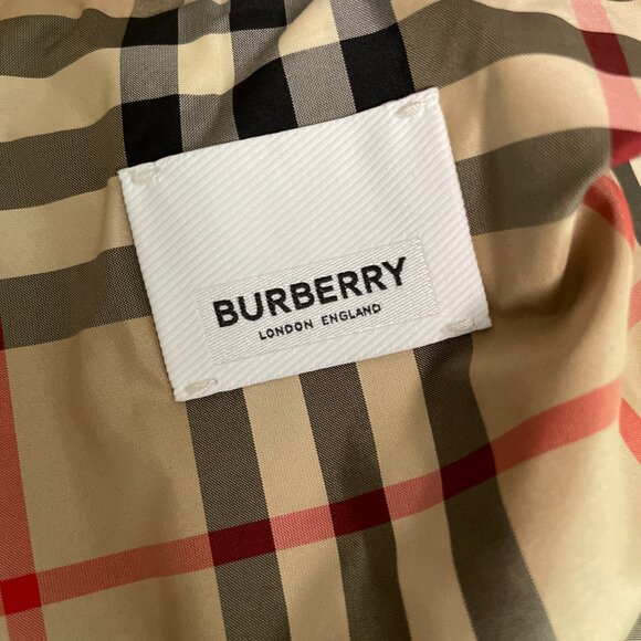 Burberry Plaid Pattern Outerwear Jacket Women Beige Jackets & Coats - Picture 8 of 10